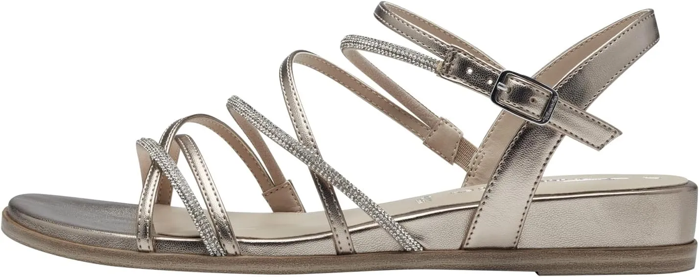 Tamaris Women's Ankle-Strap Flat Sandal
