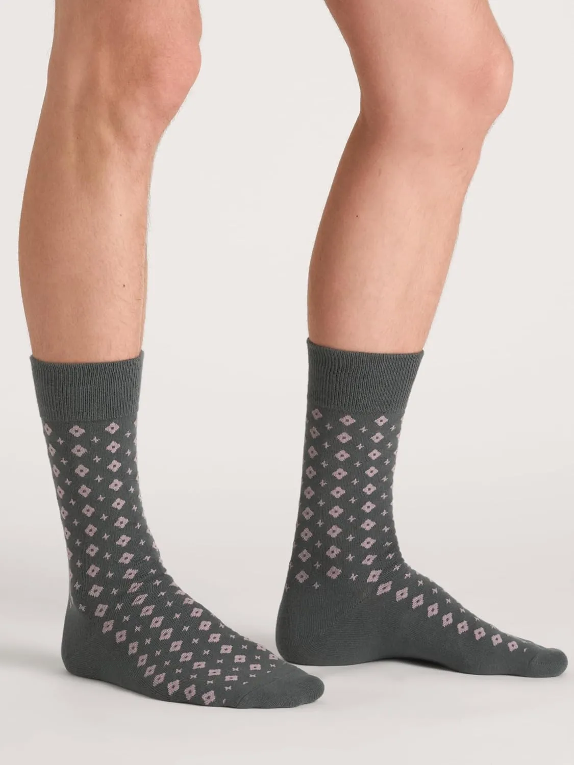 Ted Baker Men's 3 Pack Pattern Crew Dress Socks