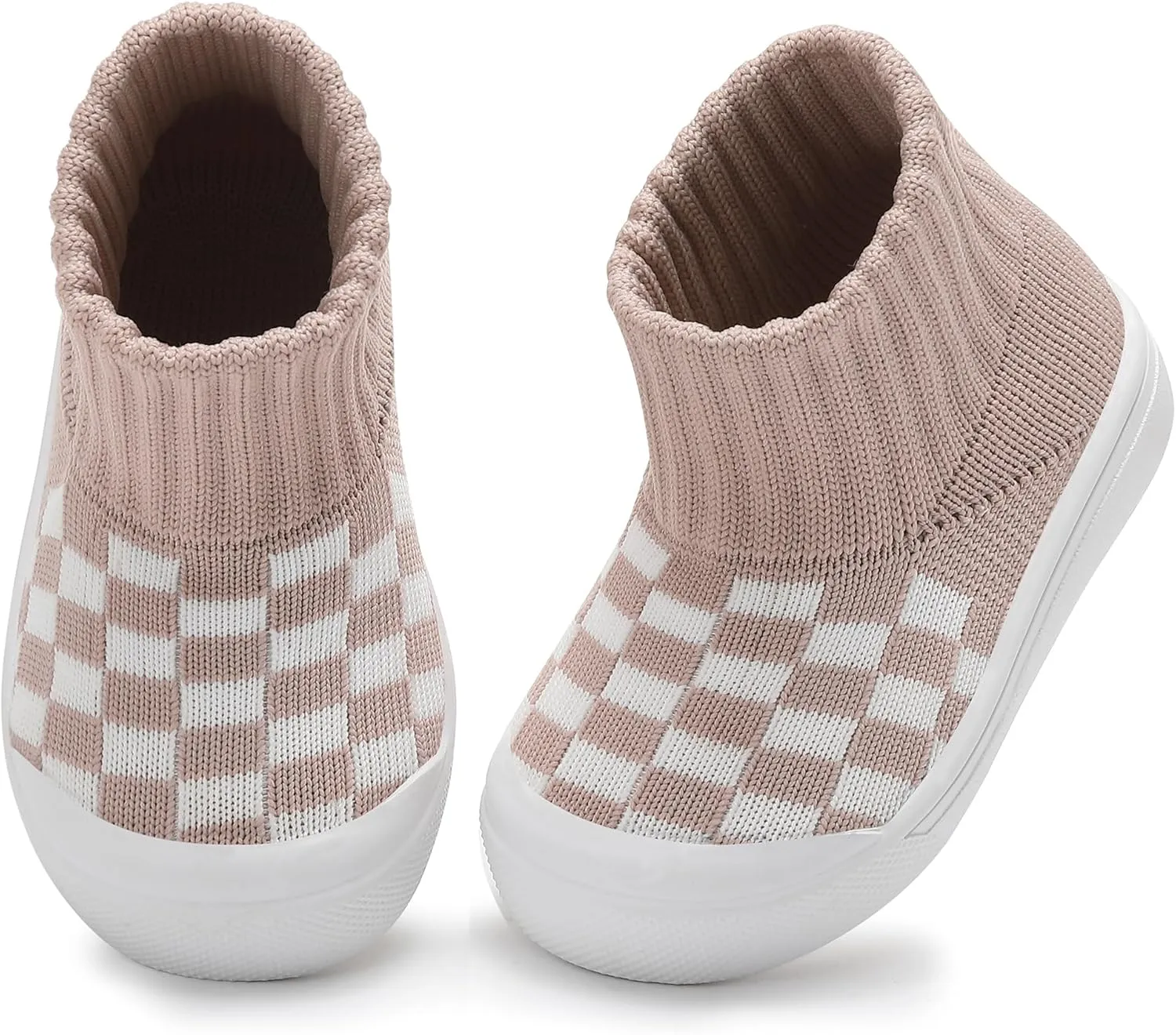 Tiny Explorings Sock Shoes | Anti-Slip Rubber Sole Baby Walking Socks | Soft-Soled First Walkers for Boys & Girls | Breathable Infant Home & Outdoor Shoes
