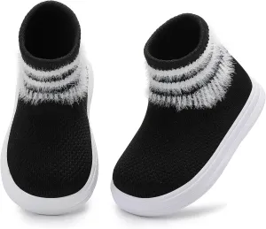 Tiny Explorings Sock Shoes | Anti-Slip Rubber Sole Baby Walking Socks | Soft-Soled First Walkers for Boys & Girls | Breathable Infant Home & Outdoor Shoes