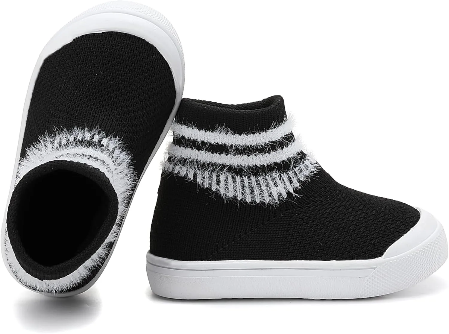 Tiny Explorings Sock Shoes | Anti-Slip Rubber Sole Baby Walking Socks | Soft-Soled First Walkers for Boys & Girls | Breathable Infant Home & Outdoor Shoes