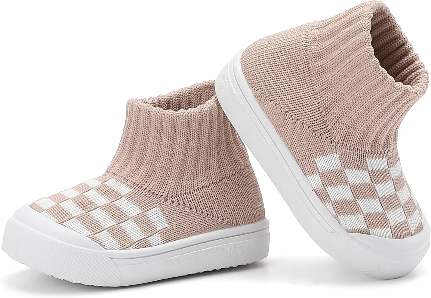 Tiny Explorings Sock Shoes | Anti-Slip Rubber Sole Baby Walking Socks | Soft-Soled First Walkers for Boys & Girls | Breathable Infant Home & Outdoor Shoes