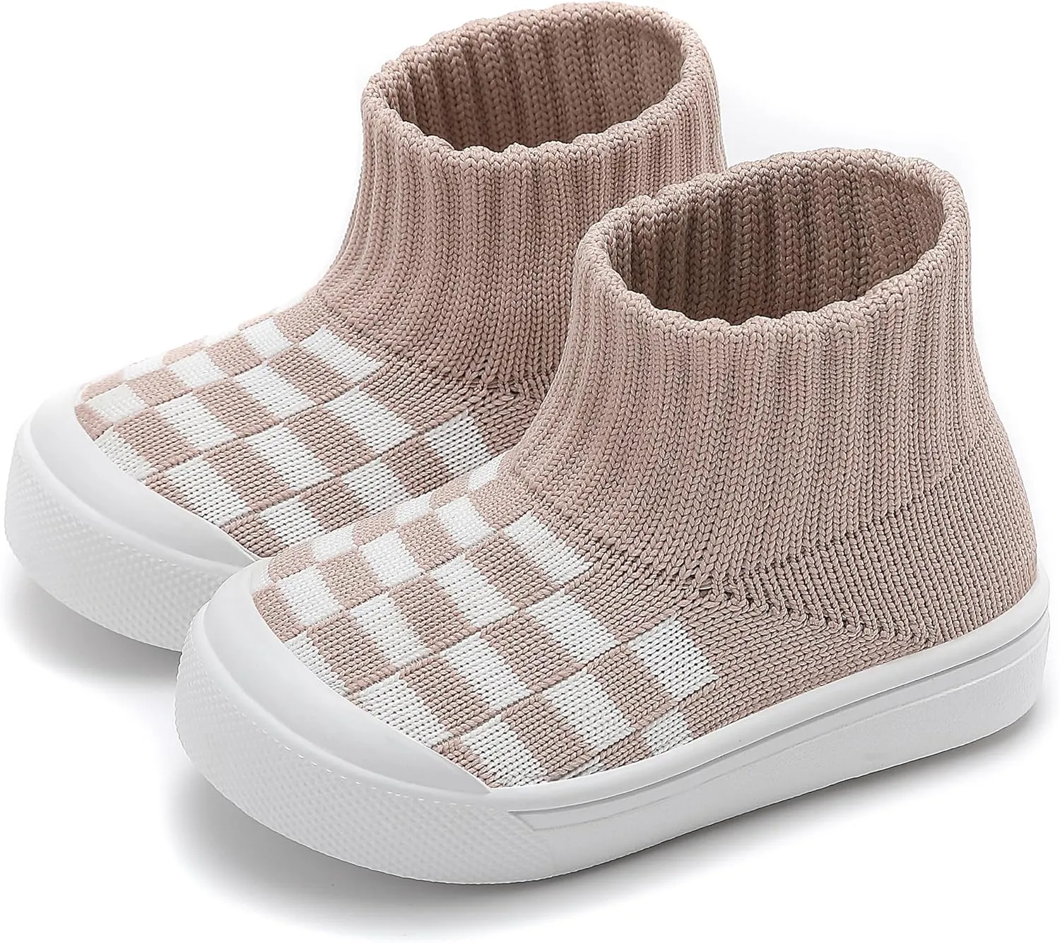Tiny Explorings Sock Shoes | Anti-Slip Rubber Sole Baby Walking Socks | Soft-Soled First Walkers for Boys & Girls | Breathable Infant Home & Outdoor Shoes