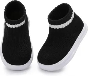 Tiny Explorings Sock Shoes | Anti-Slip Rubber Sole Baby Walking Socks | Soft-Soled First Walkers for Boys & Girls | Breathable Infant Home & Outdoor Shoes