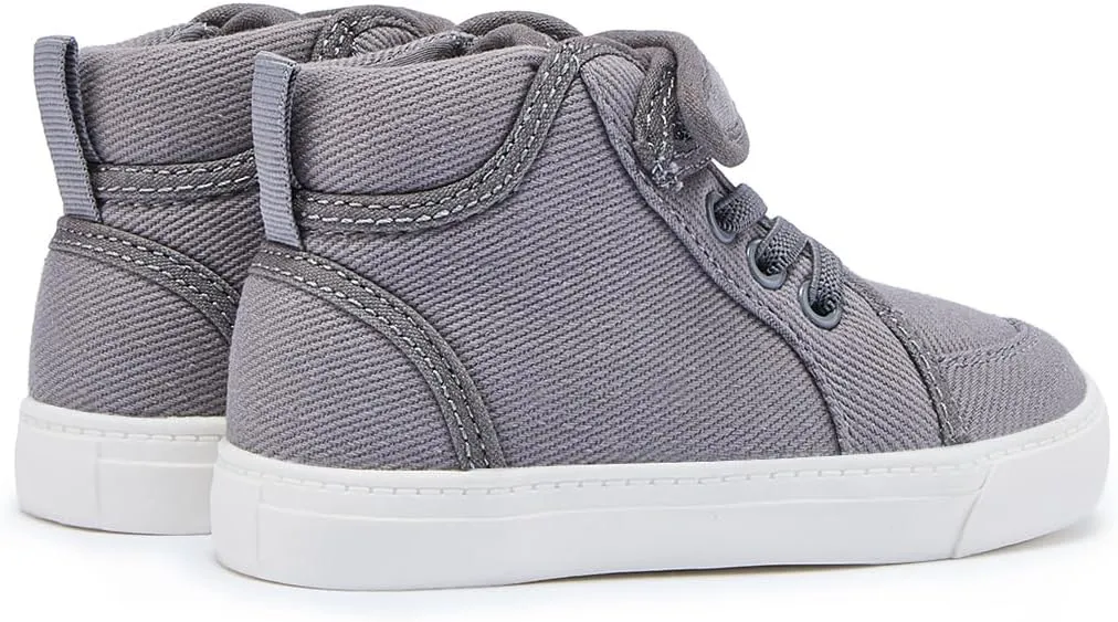 Toddler Boys Girls Walking Shoes High Top Tennis Canvas Sneakers(Infant/Toddler)