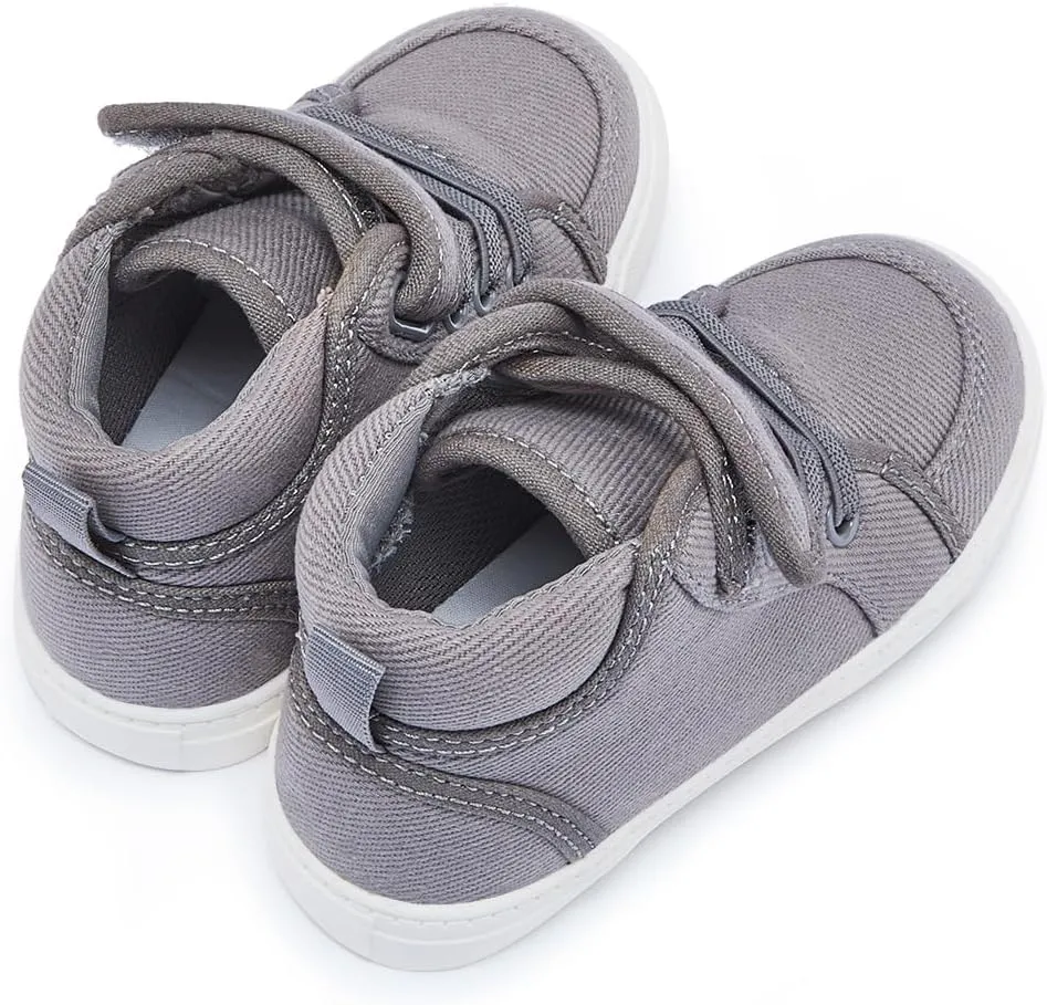 Toddler Boys Girls Walking Shoes High Top Tennis Canvas Sneakers(Infant/Toddler)