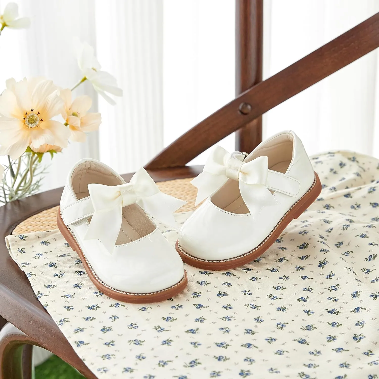 Toddler Girl Mary Jane Dress Shoes-Little Girl School Uniform Shoes for Wedding Party