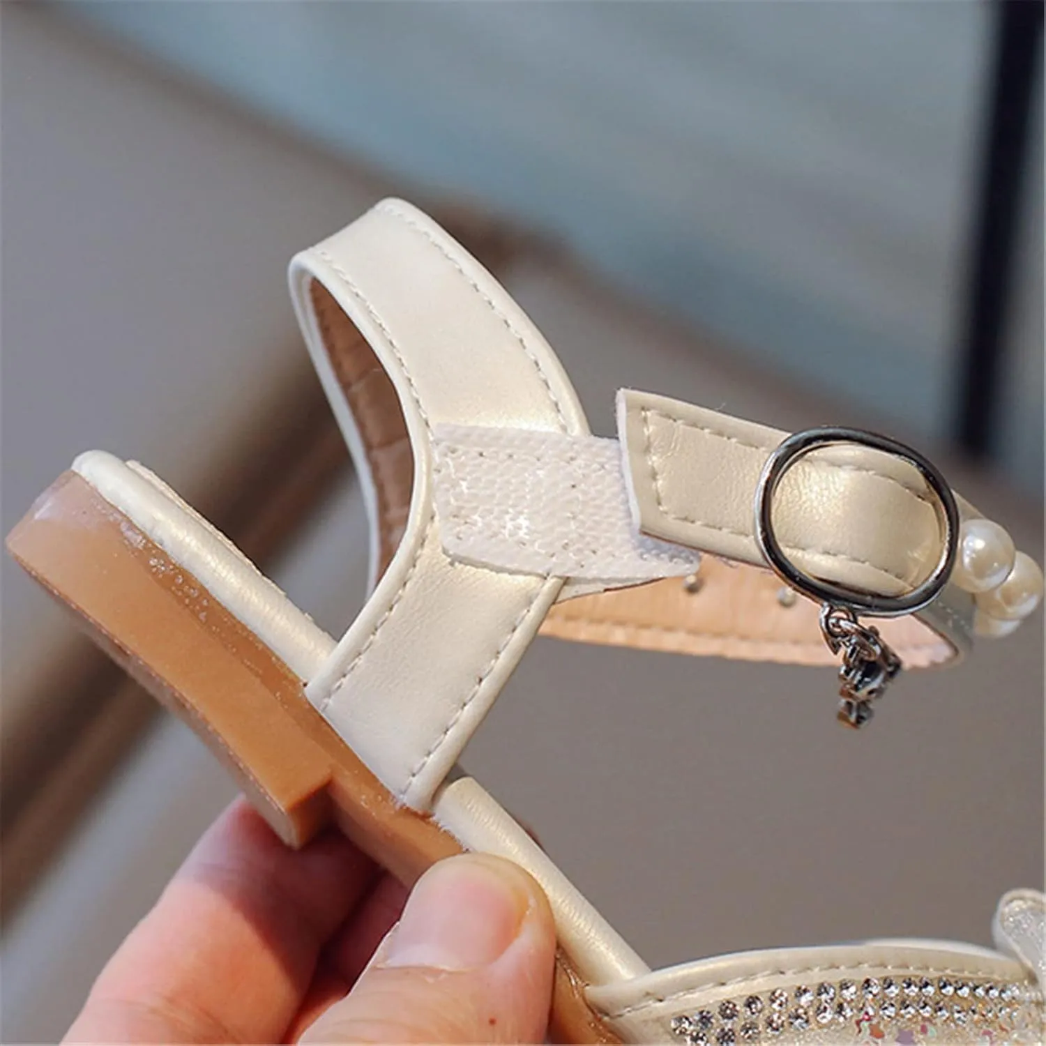 Toddler Girls Sandals Soft Rubber Flat Shoes Cute Lace Bow Princess Sandals Summer Baby Flower Girl Shoes