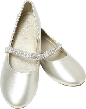 Toddler Little Girl Mary Jane Dress Shoes - Ballet Flats for Girl Party School Wedding Shoes