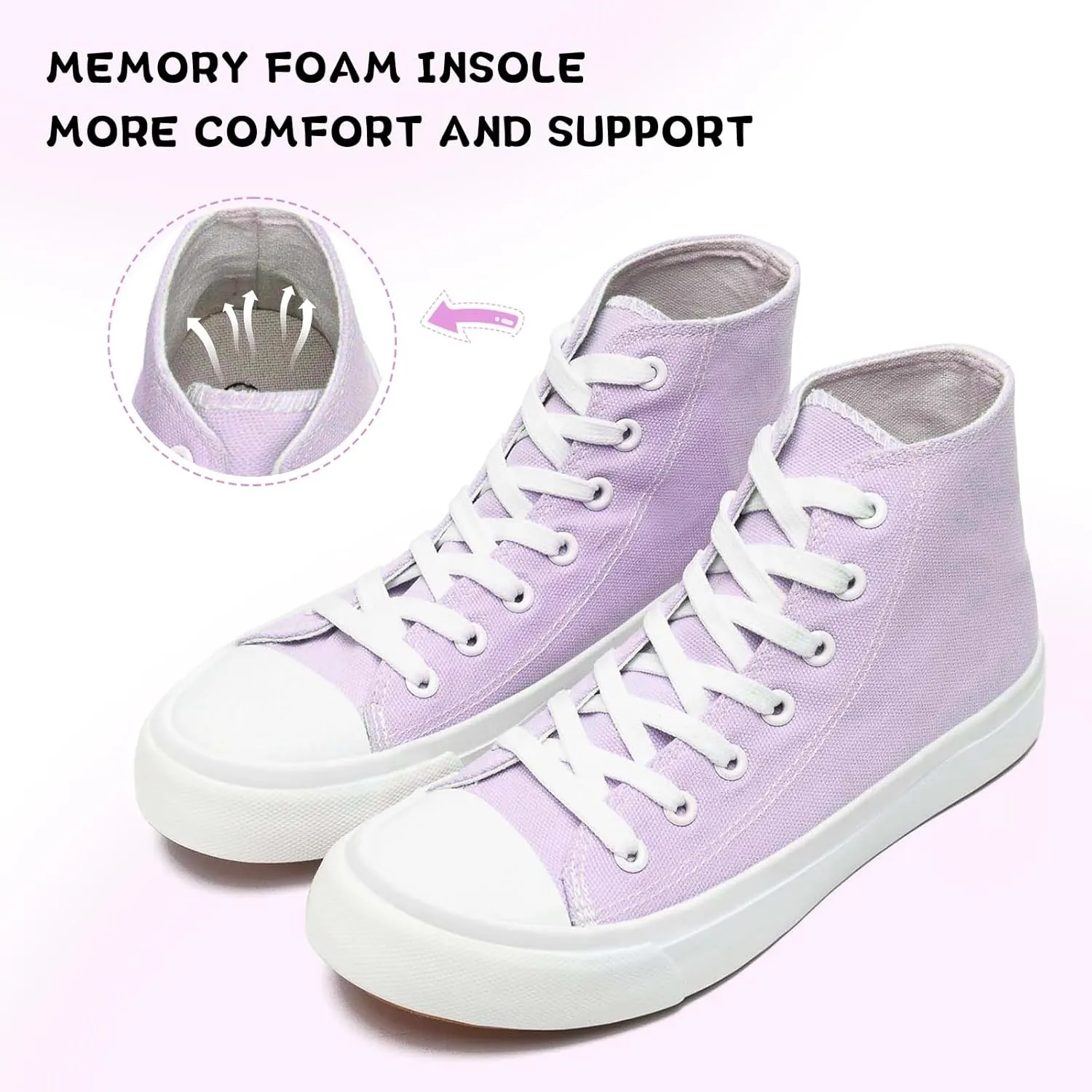 Toddler/Little Sneakers for Girls Boys Kids Fashion High Tops Canvas Shoes Classic Casual Tennis Shoes Colorful Shoes