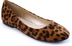 Trary Women's Round Toe Flats Shoes Comfortable Slip on Shoes Casual Dress Shoes