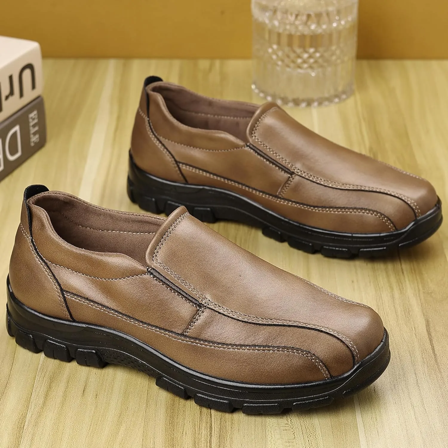 Trsorini Mens Casual Shoes Loafers Slip on Dress Business Office Premier Walking Lightweight Shoes Male