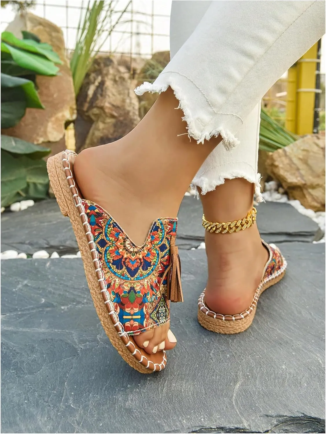 Verdusa Women's Boho Sandals 2025 Casual Summer Flat Sandals