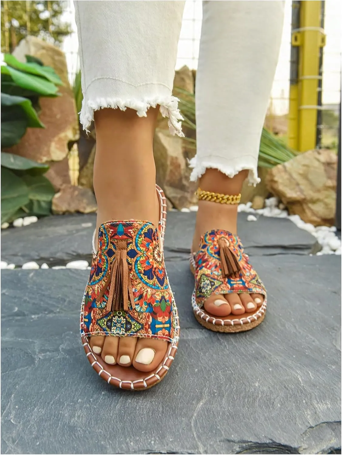 Verdusa Women's Boho Sandals 2025 Casual Summer Flat Sandals
