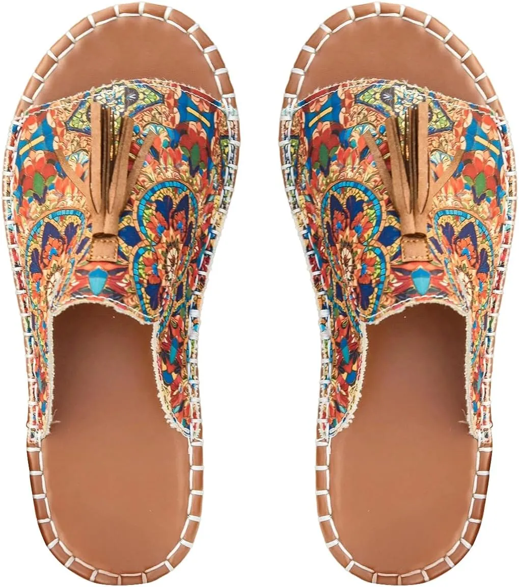 Verdusa Women's Boho Sandals 2025 Casual Summer Flat Sandals