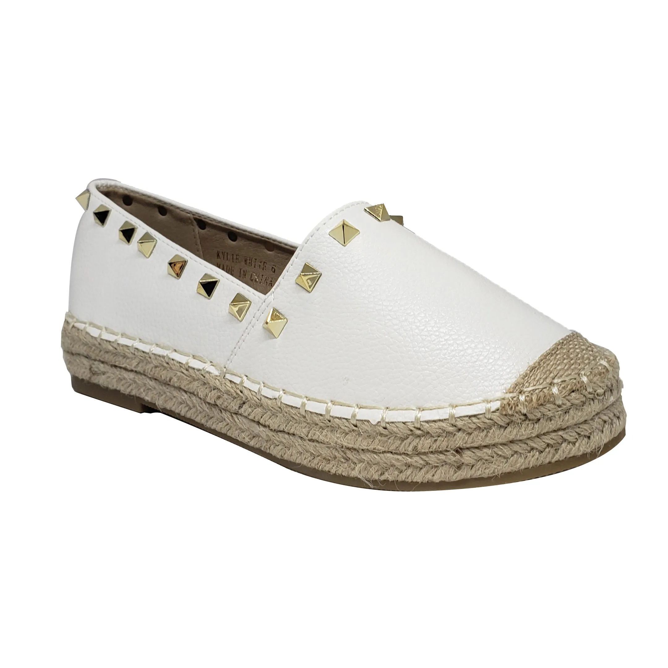 Victoria Adames Kylie White Espadrilles Shoes