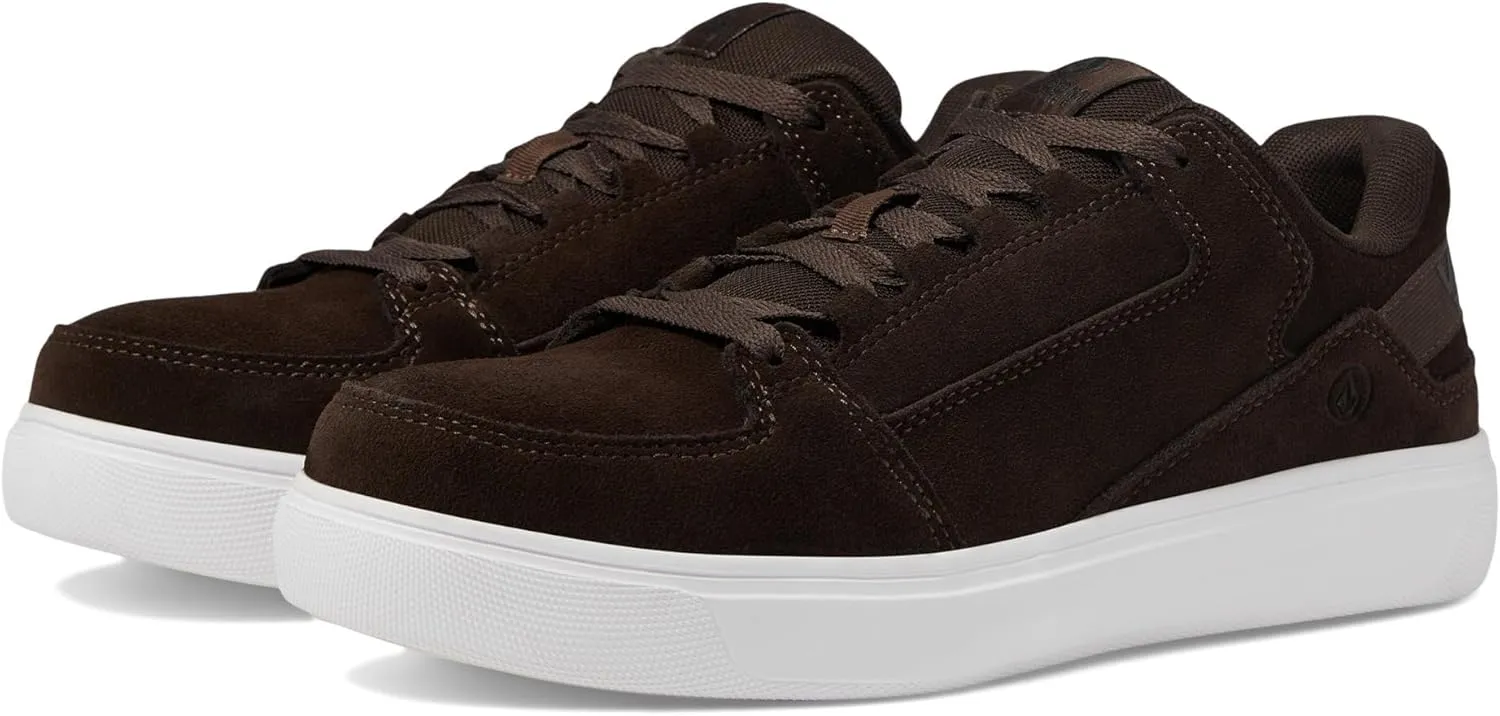Volcom® Evolve EH Comp Toe Men Shoes – Suede and Leather Upper – Soft Insole – Memory Foam Cushioning Dark Brown 7.5 W