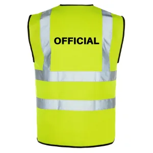 Waistcoat Convenient Hi-Viz OFFICIAL Customer endorsements Printed -