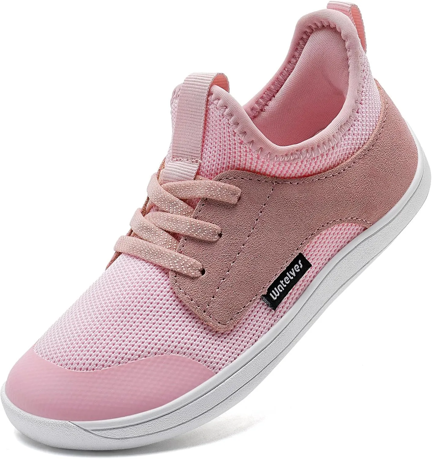 WateLves Toddler Little/Big Kid Wide Barefoot Shoes Boys Girls Minimalist Sneakers Splay Naturally Lightweight Breathable Running Tennis Shoes