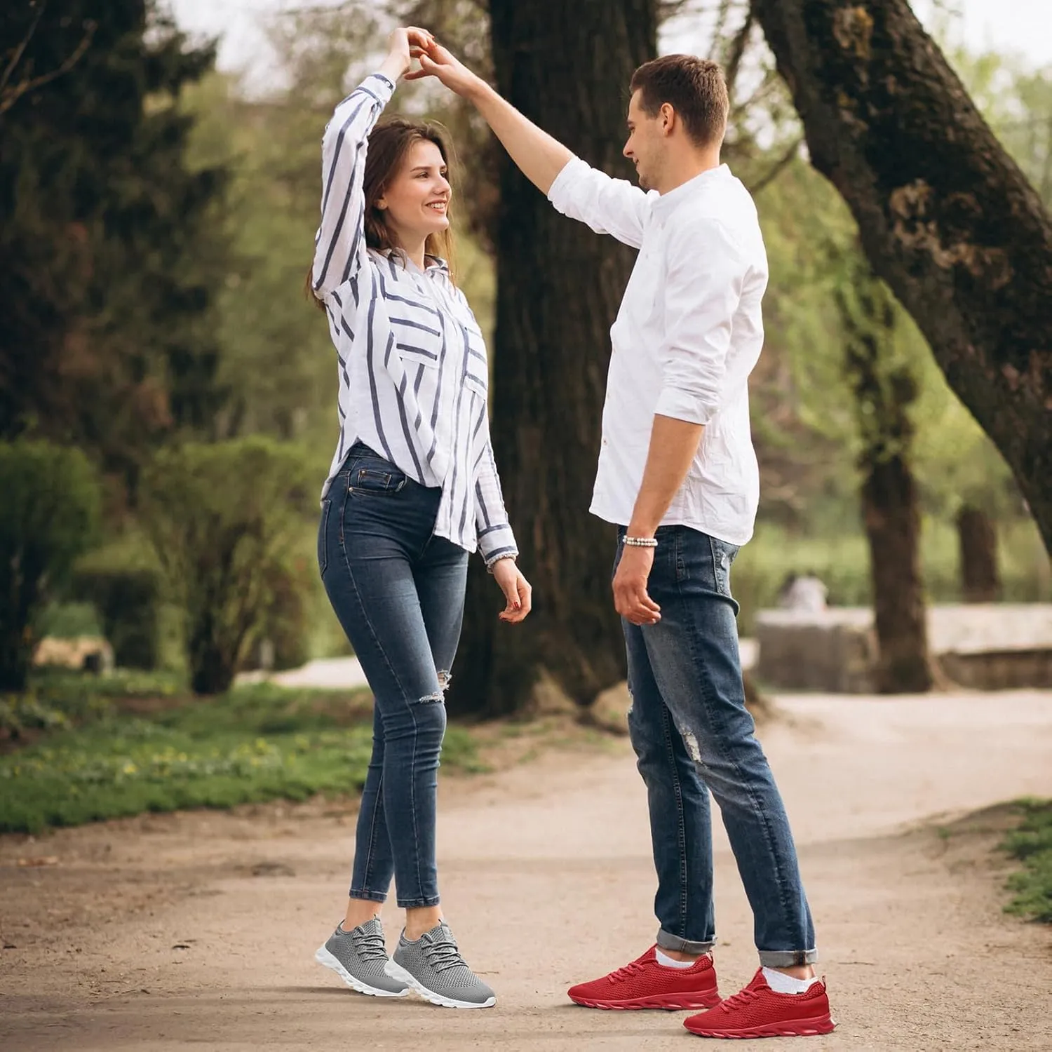 WCIDFY Women & Men Running Tennis Shoes Unisex Slip On Gym Walking Shoes Lightweight Workout Sneakers Daily Footwear Traveling