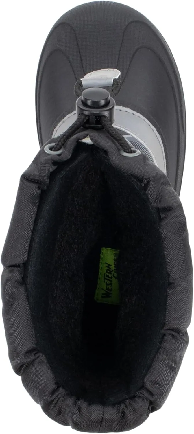 Western Chief Kids Blizzard Youth Snow Boots – Waterproof, Insulated, Warm, & Reflective Winter Boots for Girls & Boys – Cold Weather Snow Boots for Kids