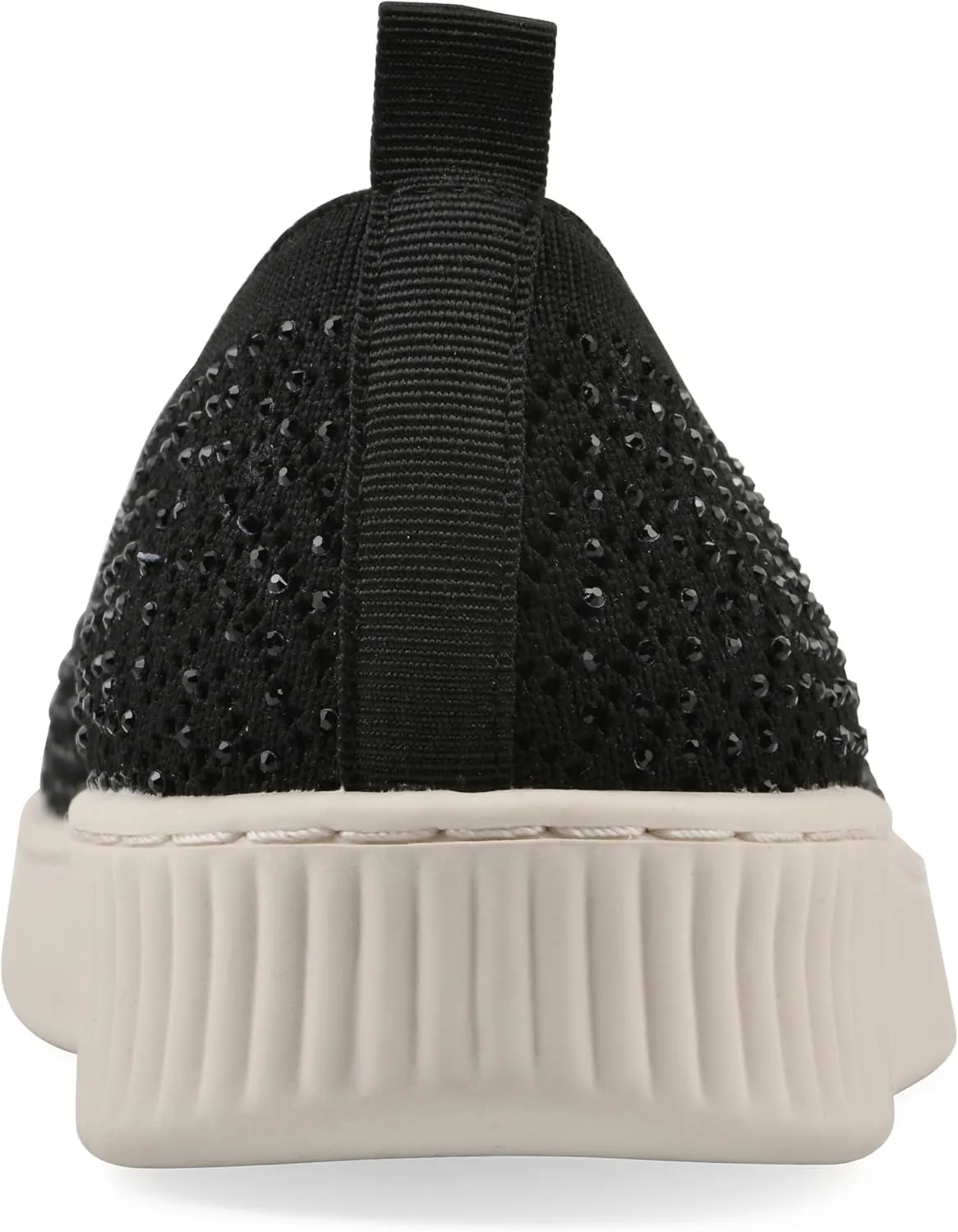 WHITE MOUNTAIN Women's Digs Sparkling Woven Knit Slip-On Flat