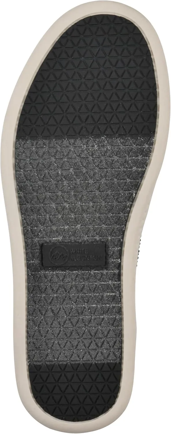 WHITE MOUNTAIN Women's Digs Sparkling Woven Knit Slip-On Flat