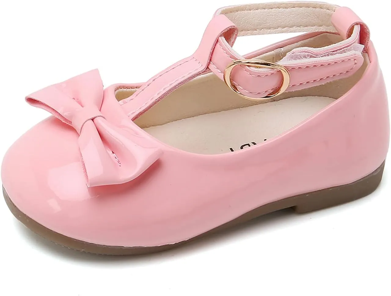 WILLFUN Toddler Little Girls Mary Jane Flats Bowknot Princess Dress Ballet Shoes Non-Slip Soft Sole School Party Girl’s Shoes