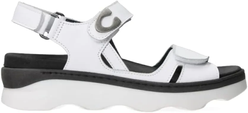 Wolky Women's Flat Sandals, White Reflex Leather, 8.5-9