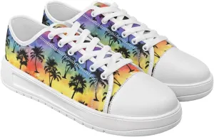 Womens Canvas Sneakers Flower Shoes for Women Lightweight & Comfort Casual Shoes