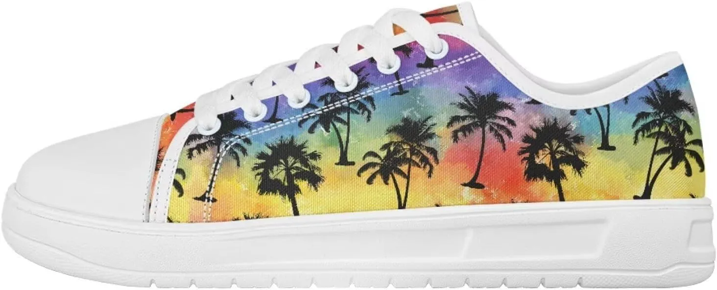 Womens Canvas Sneakers Flower Shoes for Women Lightweight & Comfort Casual Shoes