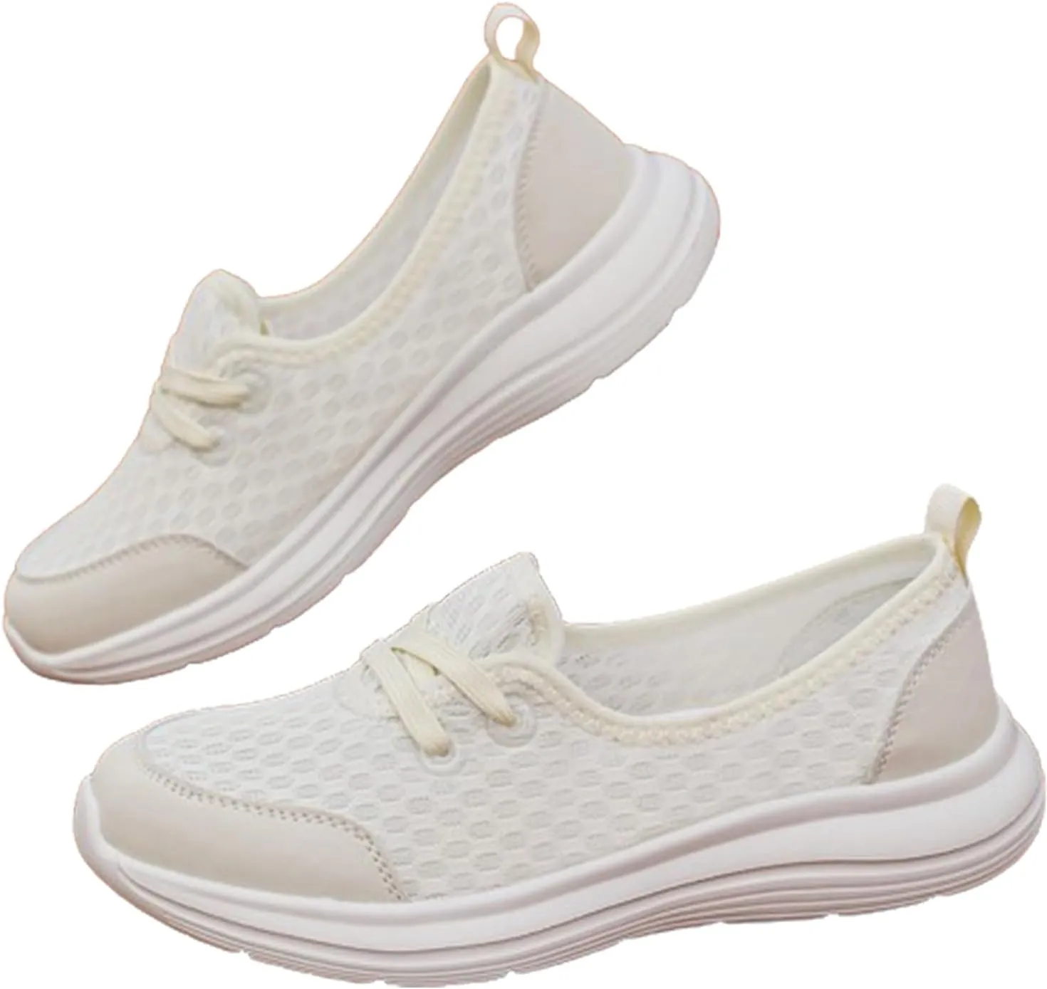 Women's Casual Lightweight Soft Sole Mesh Comfort Orthopedic Shoes, 2024 New Walking Slip On Flats with Arch Support