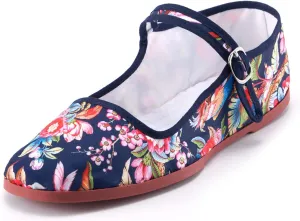 Womens Classic China Flats, Casual China Doll Shoes, Cotton Mary Janes, Chinese Tai Chi Shoes