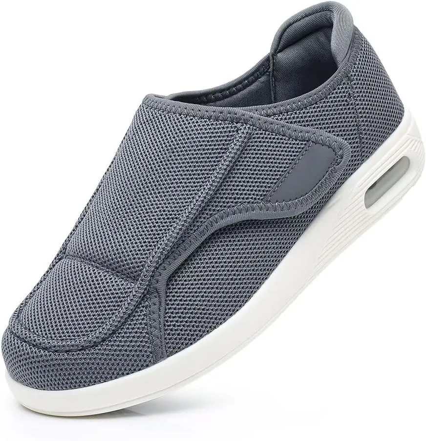 Women's Diabetic Shoes for Women Wide Width Elderly Shoes with Adjustable Closure Breathable Lightweight Swollen Feet Walking Edema Sneakers