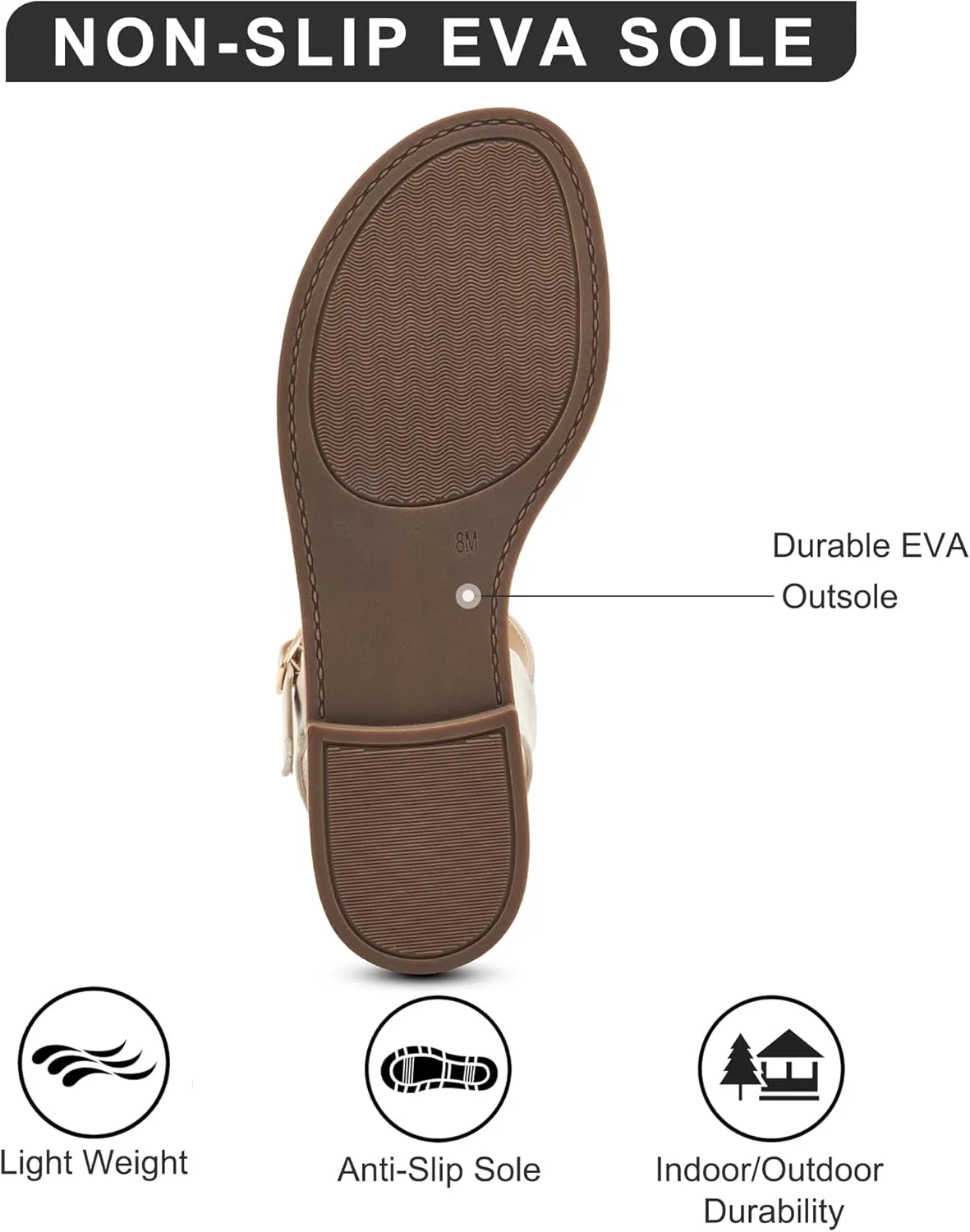 Womens Flat Sandals Dressy: Comfortable Casual Walking Sandals Women - Trendy Wedding Ladies Sandal