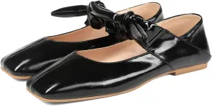 Women’s Flats Square Toe Bow Mary Jane Ballet Flats Fashion Wedding Party Shoes