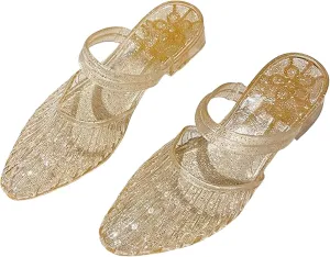 Women's Jelly Ballet Flats,Slip On Jelly Sandals,Comfortable Mary Jane Flats,Beach Shoes for Women,Jellies Shoes for Women