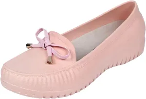 Women's Loafers Lightweight Waterproof Leather Casual Office Driving Shoes Non-Slip Rain Shoes Ladies Dressy Shoes Slip on with Comfort Insole