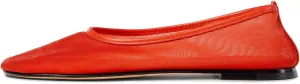 Womens Mesh Ballet Flats Slip On Tulle Ballerina Flats Casual Round Toe Work Shoes