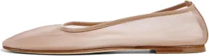 Womens Mesh Ballet Flats Slip On Tulle Ballerina Flats Casual Round Toe Work Shoes