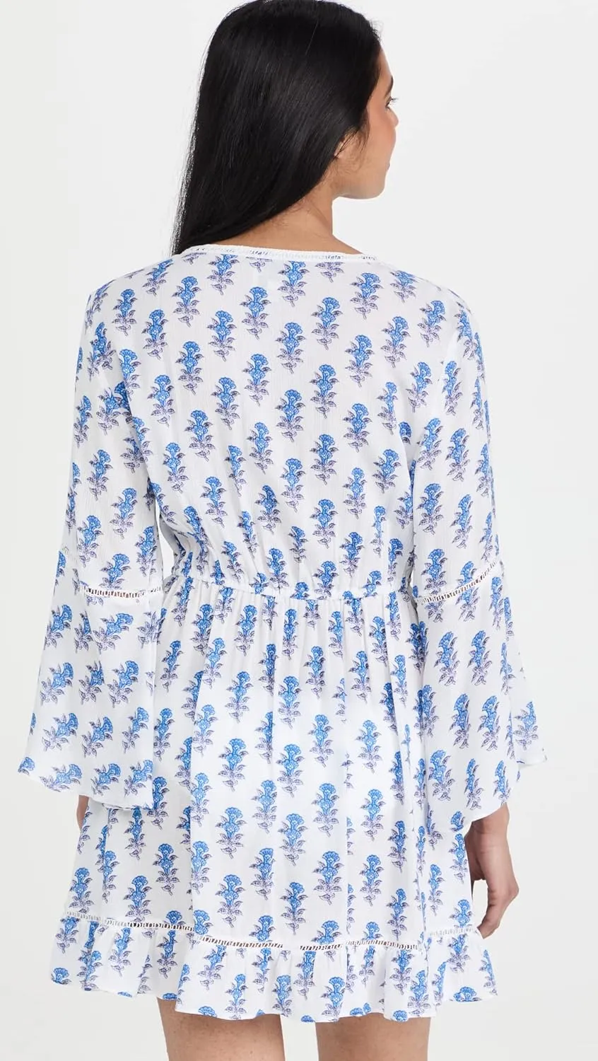 Women's Mini Border Print Kimono
