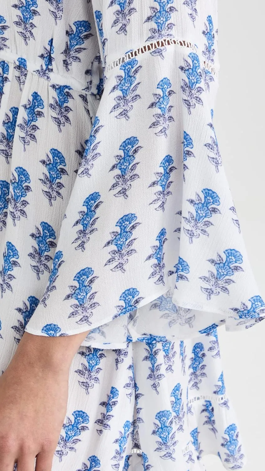 Women's Mini Border Print Kimono