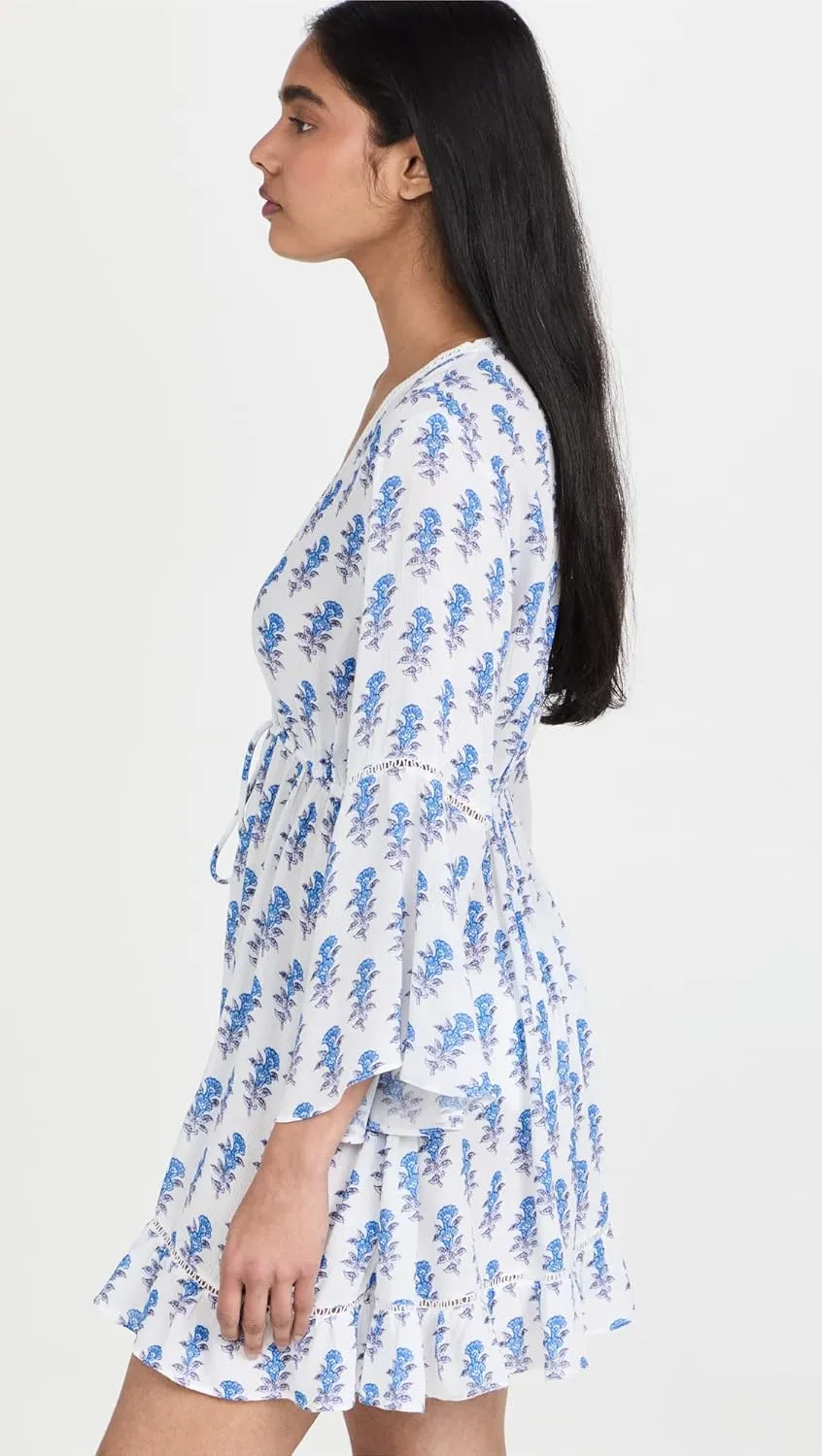 Women's Mini Border Print Kimono