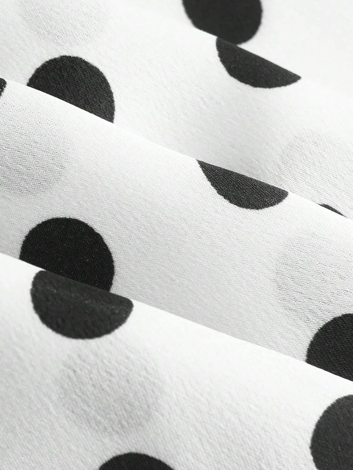 Womens Polka Dot Satin Long Skirt, Summer Flared Skirts for Women