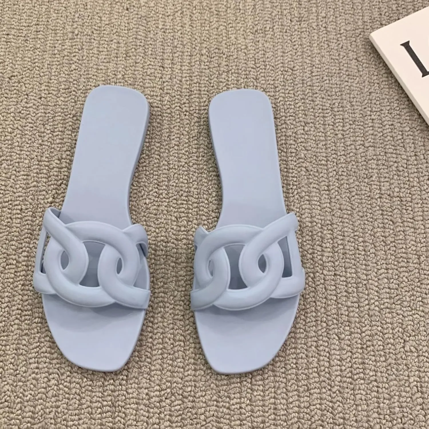 Women's Sandals Summer Slide Sandals Comfy Sandals Fashion Dressy Flat Sandals Slip On Casual Sandals