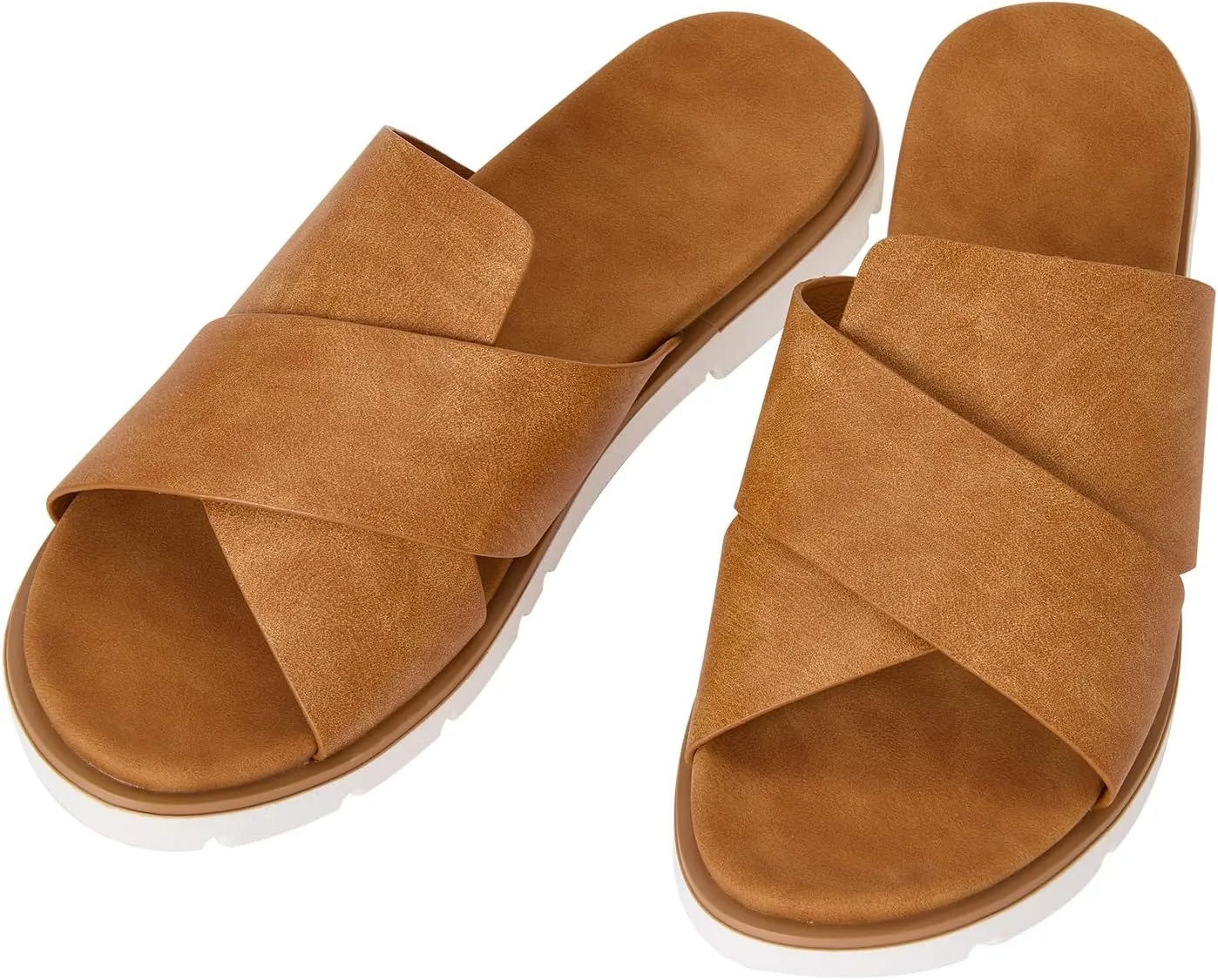 Women's Slide Sandals Summer Flat Casual Beach Shoes
