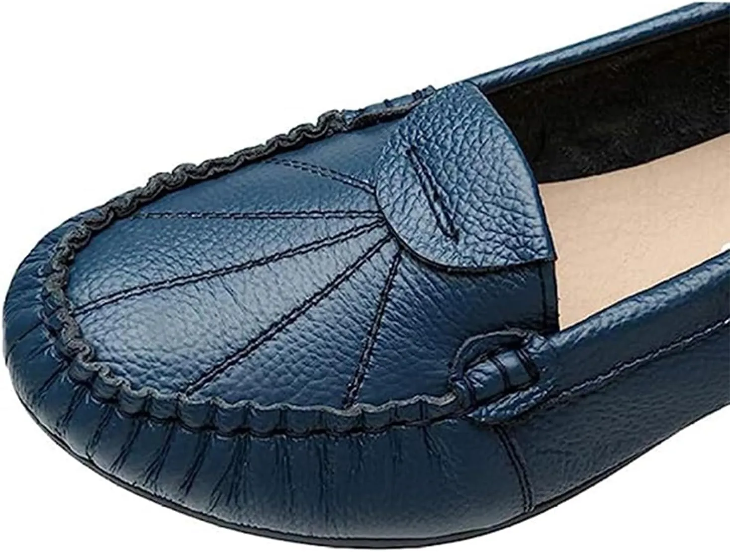 Women's Slip On Flat Loafers Lightweight Breathable Comfy Non-Slip Soft-Sole Causal Wedge Driving Shoes Moccasins Office Boat Shoes