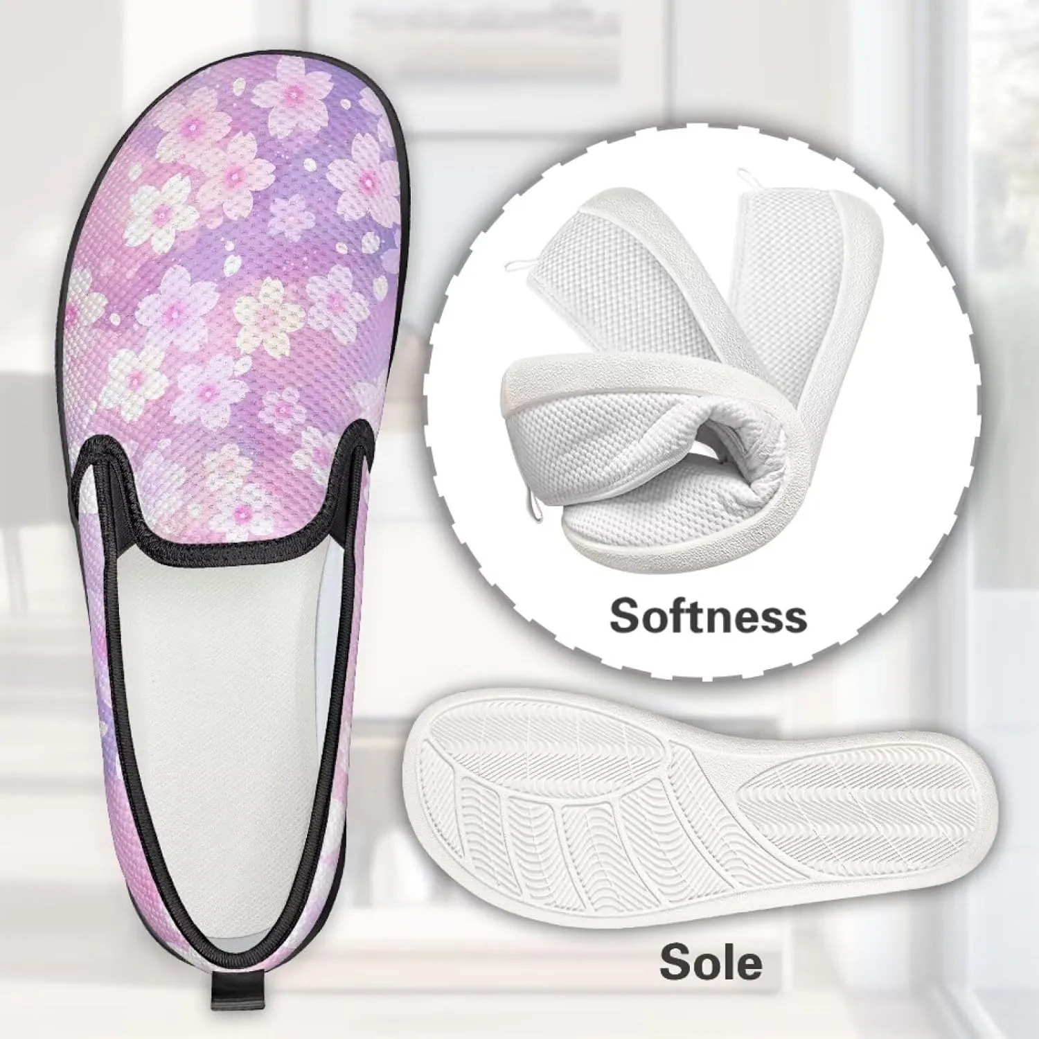 Womens Slip On Flats Shoes Comfortable Round Toe Ballet Shoes Wide Toe Box Breathable Casual Dressy Flats SizeUS 6-11
