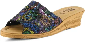 Women's Spring Step ESTELLA Fashion Wedge Slide Sandals