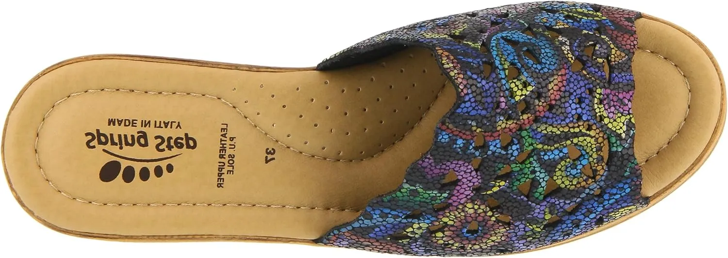 Women's Spring Step ESTELLA Fashion Wedge Slide Sandals